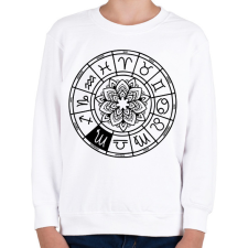 PRINTFASHION horoszkóp skorpió fekete - Gyerek pulóver - Fehér gyerek pulóver, kardigán
