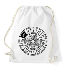 PRINTFASHION horoszkóp vízöntő fekete - Sportzsák, Tornazsák - Fehér tornazsák