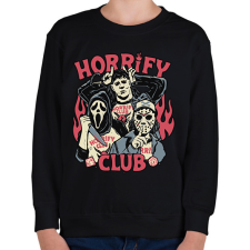 PRINTFASHION Horrify Club - Gyerek pulóver - Fekete gyerek pulóver, kardigán