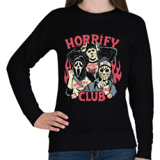 PRINTFASHION Horrify Club - Női pulóver - Fekete