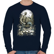 PRINTFASHION Horror bányász - Férfi pulóver - Sötétkék