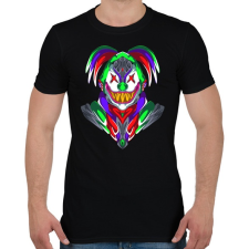 PRINTFASHION Horror bohóc - Férfi póló - Fekete férfi póló