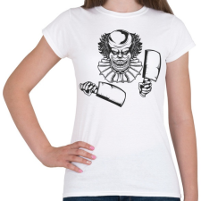 PRINTFASHION Horror bohóc 03 - Női póló - Fehér női póló