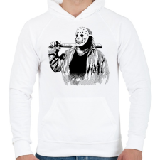 PRINTFASHION Horror cirkusz - Férfi kapucnis pulóver - Fehér férfi pulóver, kardigán