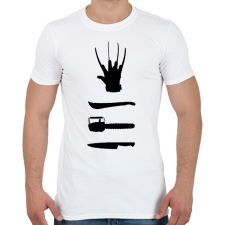 PRINTFASHION Horror - Férfi póló - Fehér férfi póló