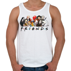 PRINTFASHION Horror friends  - Férfi atléta - Fehér