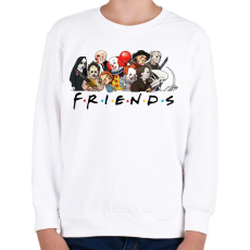 PRINTFASHION Horror friends  - Gyerek pulóver - Fehér