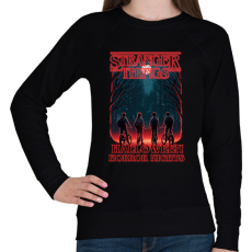 PRINTFASHION Horror nights - Női pulóver - Fekete