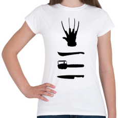PRINTFASHION Horror - Női póló - Fehér