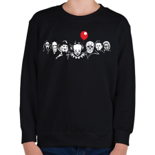 PRINTFASHION horror szereplők #3 - Gyerek pulóver - Fekete gyerek pulóver, kardigán