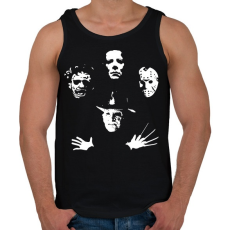 PRINTFASHION Horror Team - Férfi atléta - Fekete
