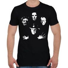 PRINTFASHION Horror Team - Férfi póló - Fekete