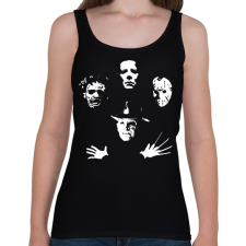 PRINTFASHION Horror Team - Női atléta - Fekete női trikó