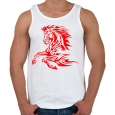 PRINTFASHION horse - Férfi atléta - Fehér