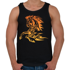 PRINTFASHION Horse - Férfi atléta - Fekete