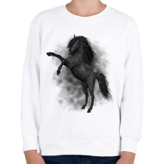 PRINTFASHION horse - Gyerek pulóver - Fehér