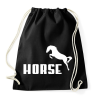 PRINTFASHION HORSE (Puma stílus) - Sportzsák, Tornazsák - Fekete
