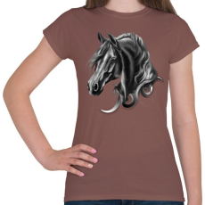 PRINTFASHION horse spirit - Női póló - Mogyoróbarna