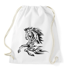 PRINTFASHION horse - Sportzsák, Tornazsák - Fehér tornazsák
