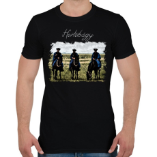 PRINTFASHION hortobágy - Férfi póló - Fekete
