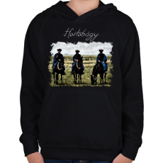 PRINTFASHION hortobágy - Gyerek kapucnis pulóver - Fekete