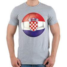 PRINTFASHION Horvát labda - Férfi póló - Sport szürke férfi póló