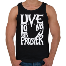 PRINTFASHION Hosszú hasznos életet!  - Férfi atléta - Fekete atléta, trikó