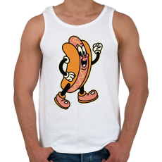 PRINTFASHION Hot dog - Férfi atléta - Fehér
