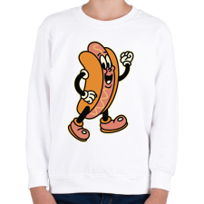PRINTFASHION Hot dog - Gyerek pulóver - Fehér gyerek pulóver, kardigán
