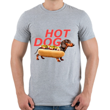 PRINTFASHION hot dog tacsi - Férfi póló - Sport szürke férfi póló