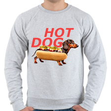 PRINTFASHION hot dog tacsi - Férfi pulóver - Sport szürke férfi pulóver, kardigán