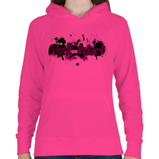 PRINTFASHION hot girl - Női kapucnis pulóver - Fukszia