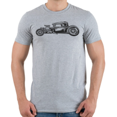 PRINTFASHION Hot rod 03 - Férfi póló - Sport szürke