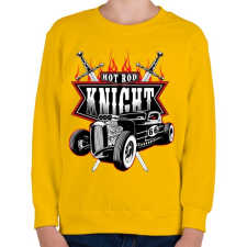 PRINTFASHION HOT ROD király - Gyerek pulóver - Sárga gyerek pulóver, kardigán