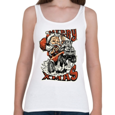 PRINTFASHION HOT ROD Mikulás - Női atléta - Fehér