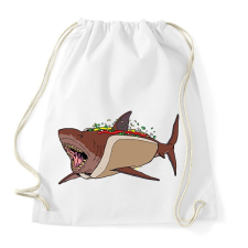 PRINTFASHION Hot Shark - Sportzsák, Tornazsák - Fehér tornazsák