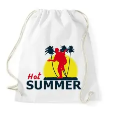 PRINTFASHION HOT SUMMER1 - Sportzsák, Tornazsák - Fehér tornazsák
