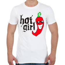 PRINTFASHION HOTGIRL - Férfi póló - Fehér férfi póló