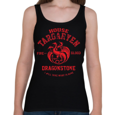 PRINTFASHION House Targaryen - Női atléta - Fekete