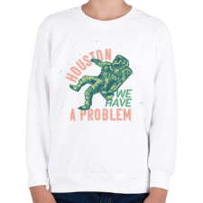 PRINTFASHION Houston baj van - Gyerek pulóver - Fehér gyerek pulóver, kardigán