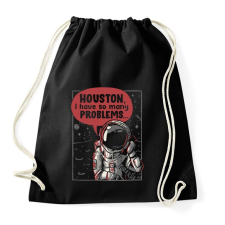 PRINTFASHION Houston, baj van - Sportzsák, Tornazsák - Fekete tornazsák