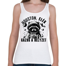 PRINTFASHION Houston, elég gázos a helyzet! - Női atléta - Fehér