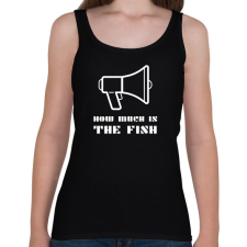 PRINTFASHION HOW MUCH IS THE FISH - Női atléta - Fekete női trikó