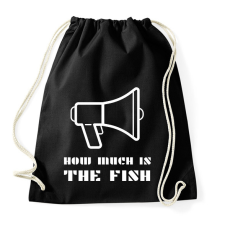 PRINTFASHION HOW MUCH IS THE FISH - Sportzsák, Tornazsák - Fekete tornazsák