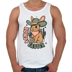 PRINTFASHION Howdy Easter - Férfi atléta - Fehér