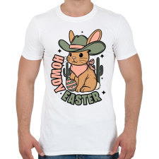 PRINTFASHION Howdy Easter - Férfi póló - Fehér férfi póló