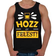 PRINTFASHION Hozz egy felest! - Férfi atléta - Fekete atléta, trikó