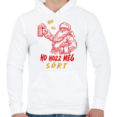 PRINTFASHION Hozz egy sört - Férfi kapucnis pulóver - Fehér