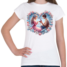 PRINTFASHION Hozzám jössz? - Női póló - Fehér női póló