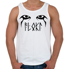 PRINTFASHION Hrafna-Flóki Vilgerðarson - Férfi atléta - Fehér atléta, trikó